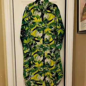 Live 4 Truth Green Leaf Pattern Shirt dress
